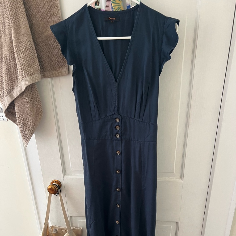 Quince Deep Blue Blouse